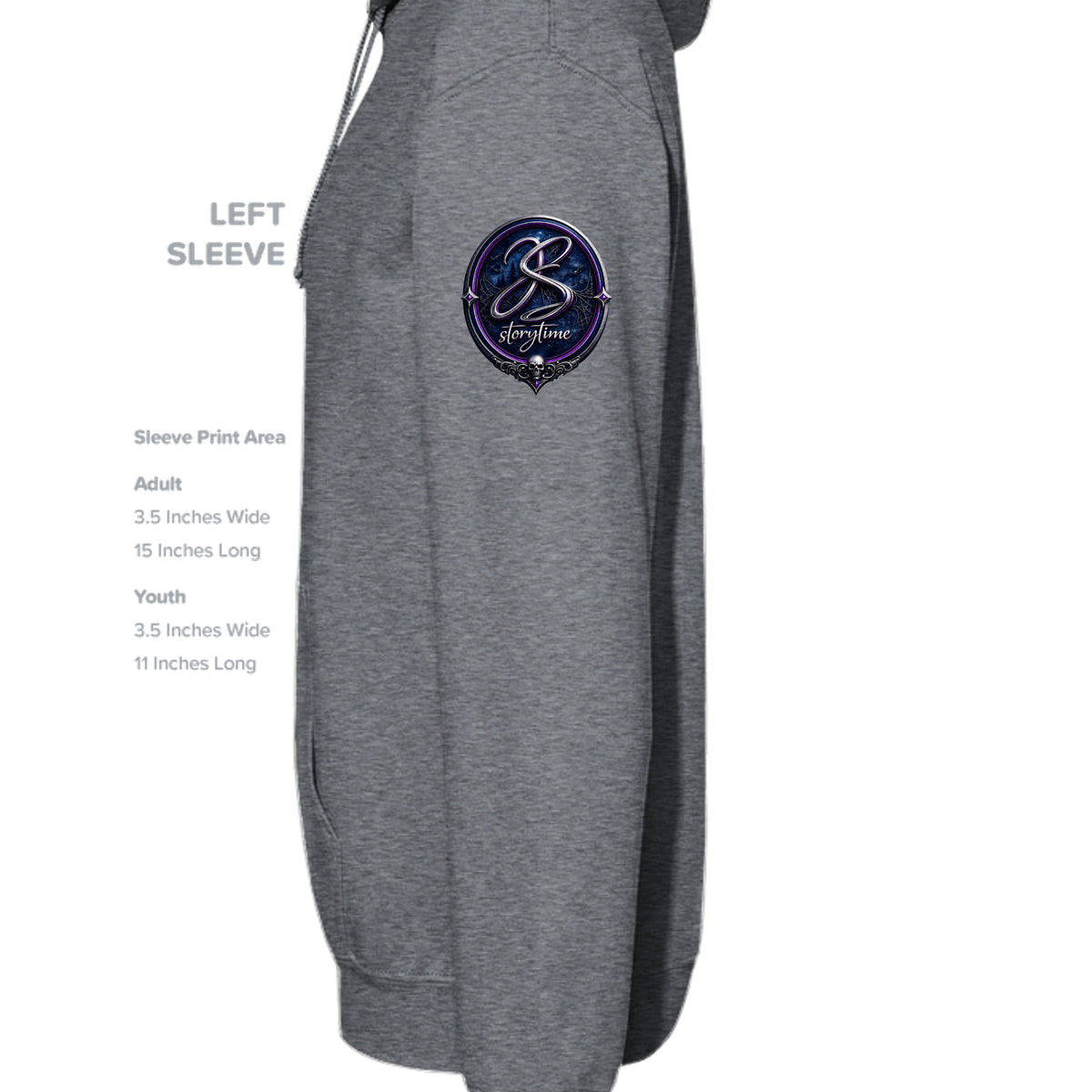 Heathered Navy - DT6100 - SLEEVE_LEFT
