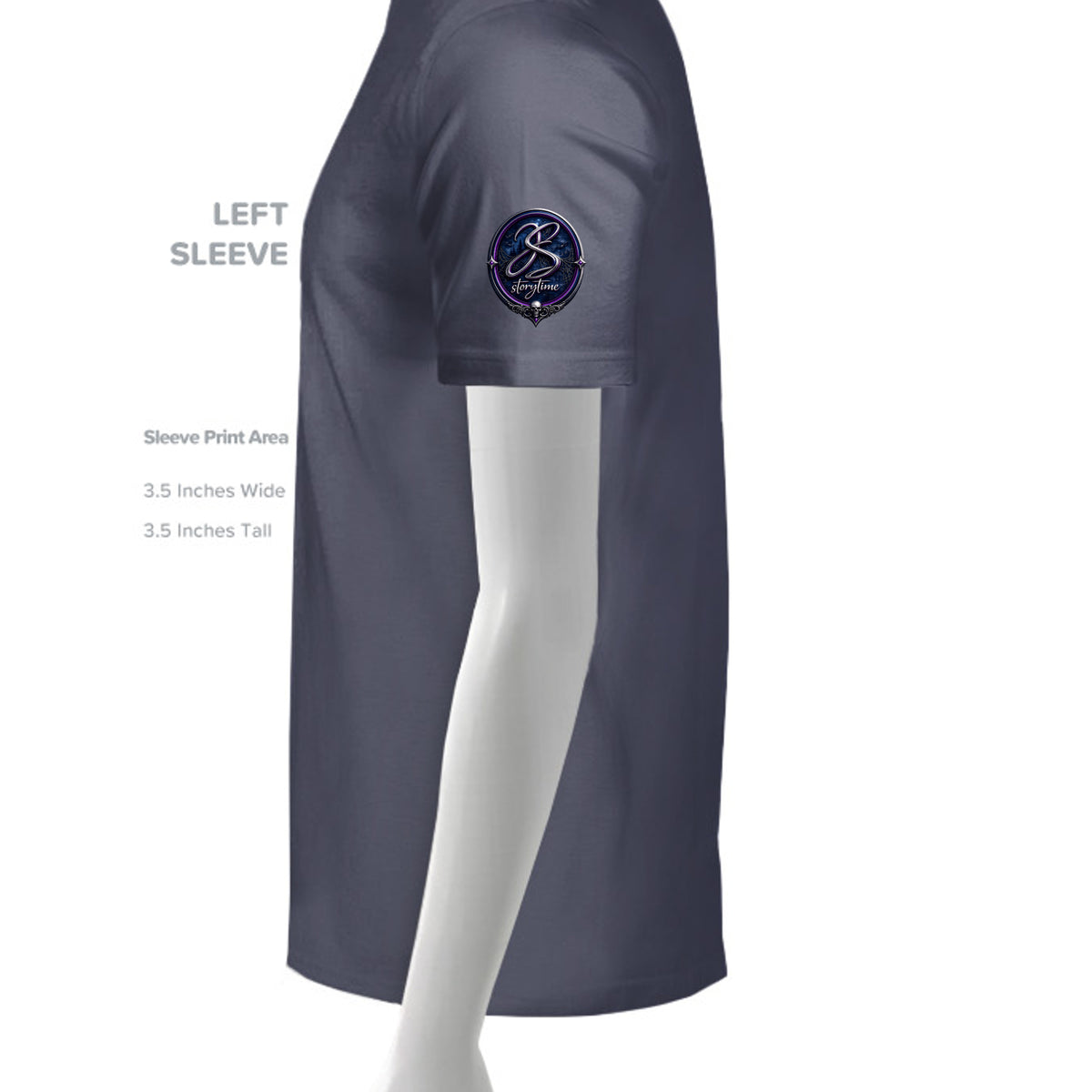Heathered Navy - DT6201 - SLEEVE_LEFT