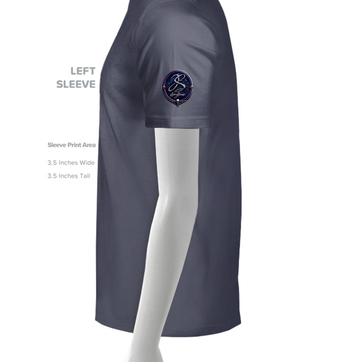 Heathered Navy - DT6201 - SLEEVE_LEFT
