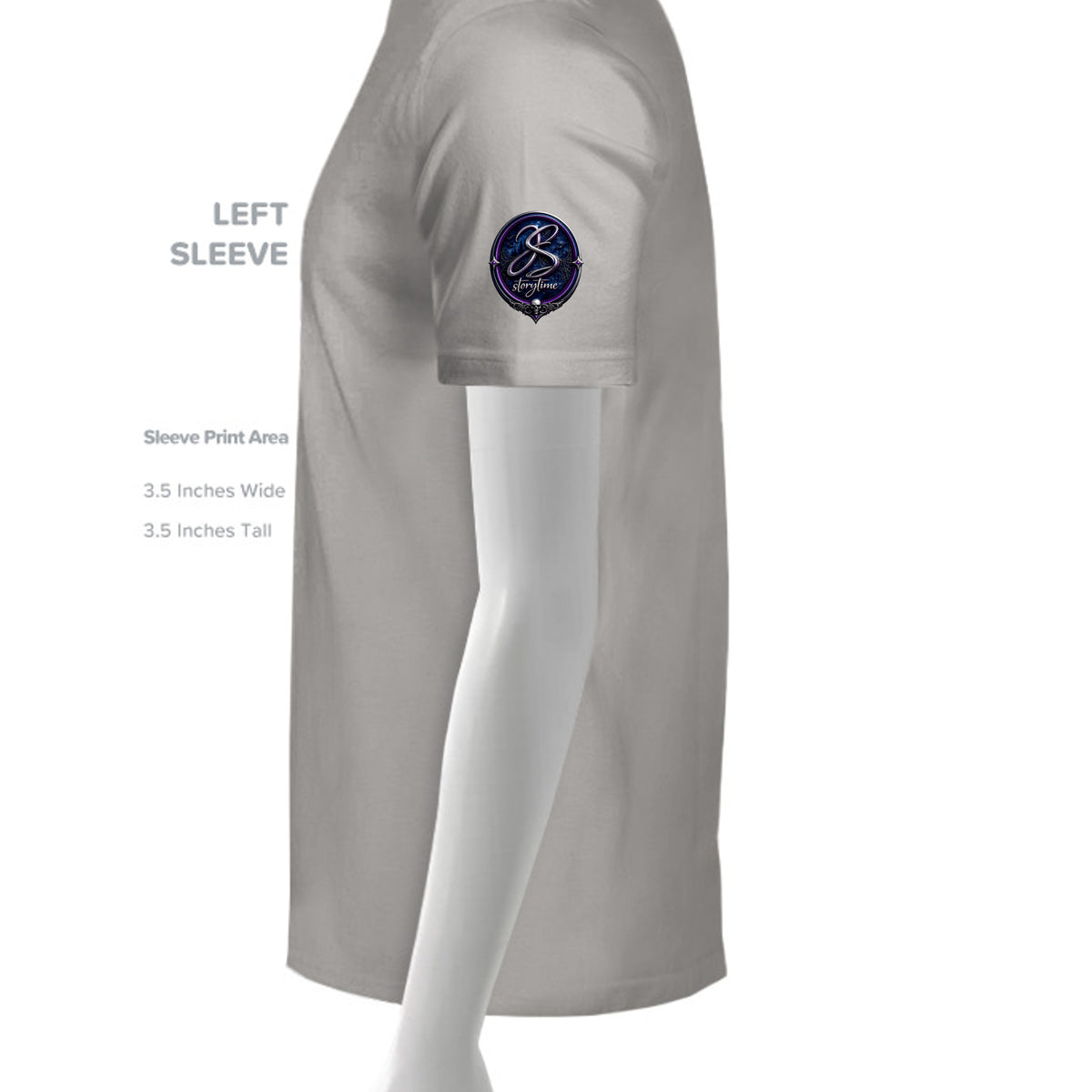 Light Heather Grey - DT6201 - SLEEVE_LEFT