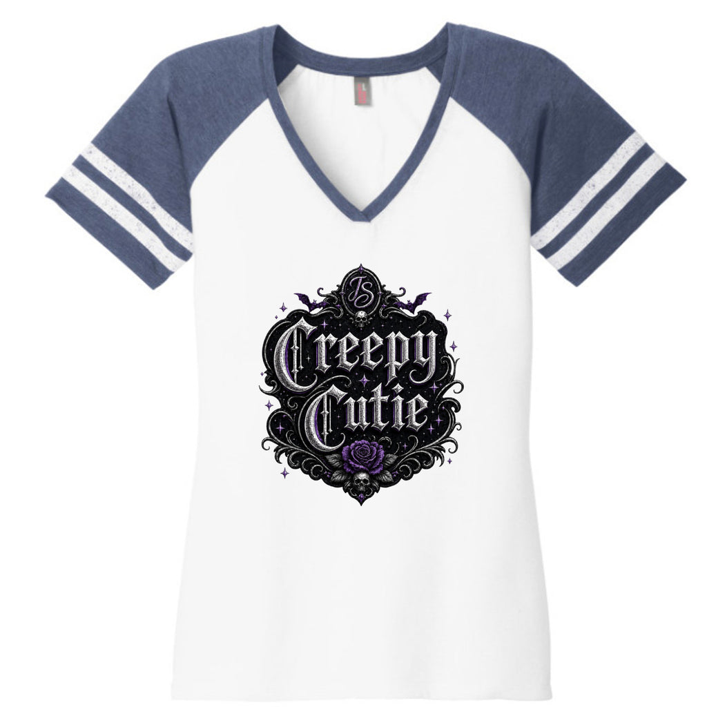 White/ Heather True Navy - DM476 - FRONT