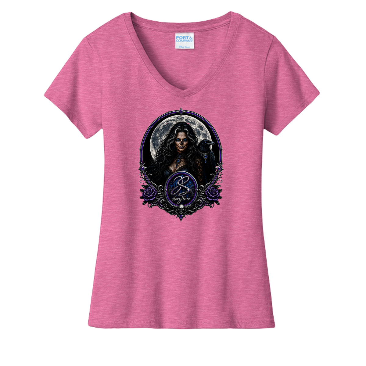 Neon Pink Heather - LPC455V - FRONT