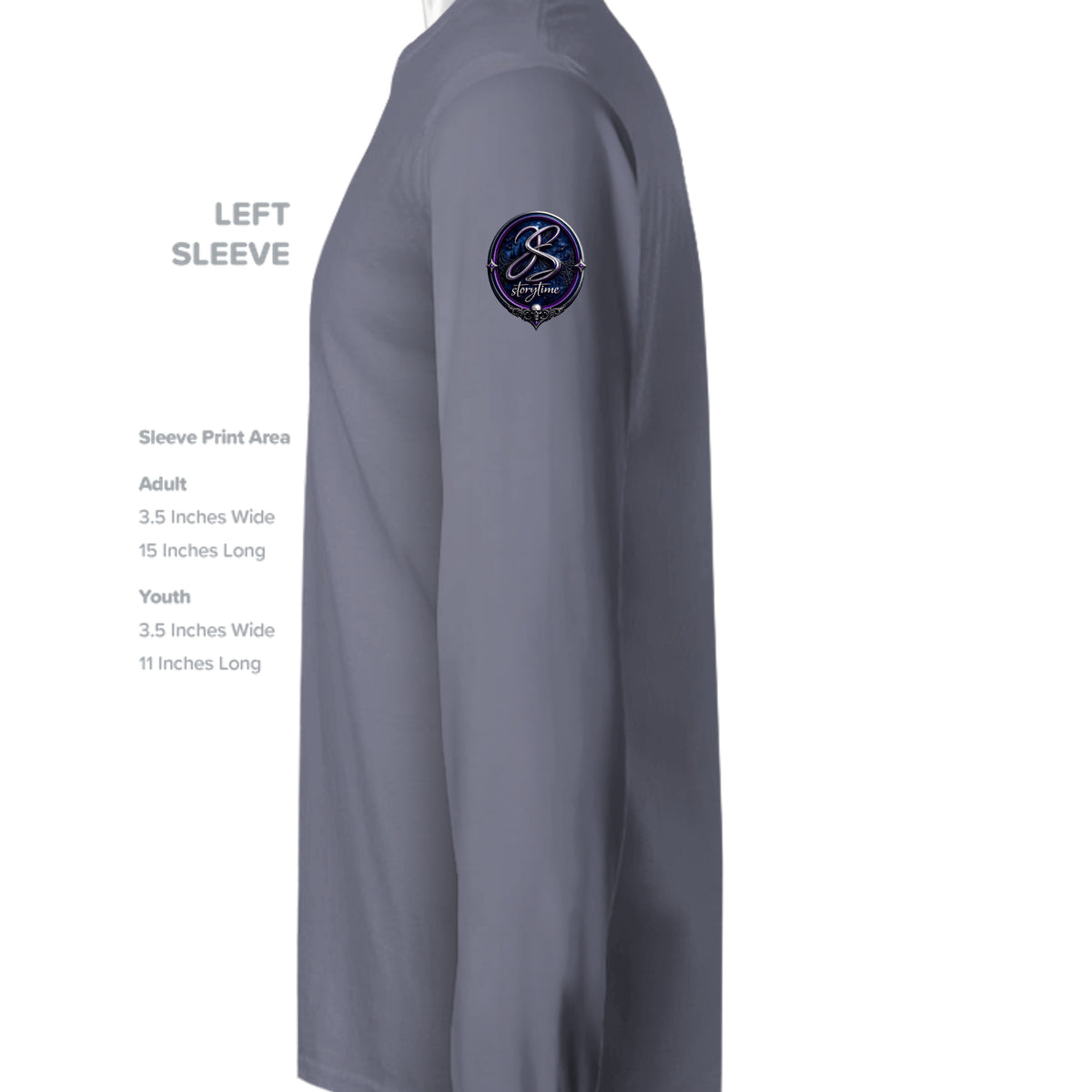 True Navy Hthr - ST406 - SLEEVE_LEFT