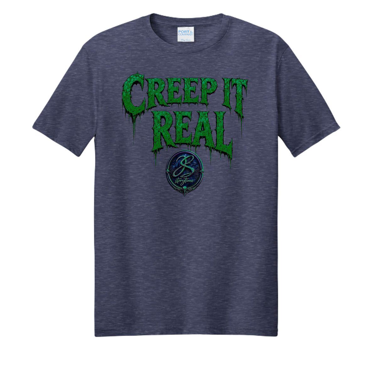 Team Navy Heather - PC455 - FRONT