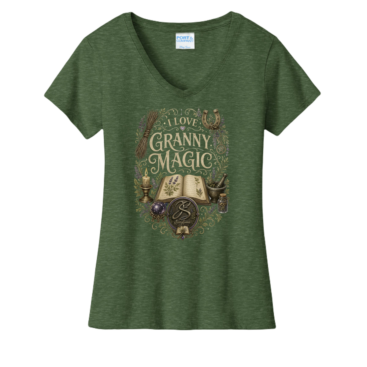 Forest Green Heather - LPC455V - FRONT