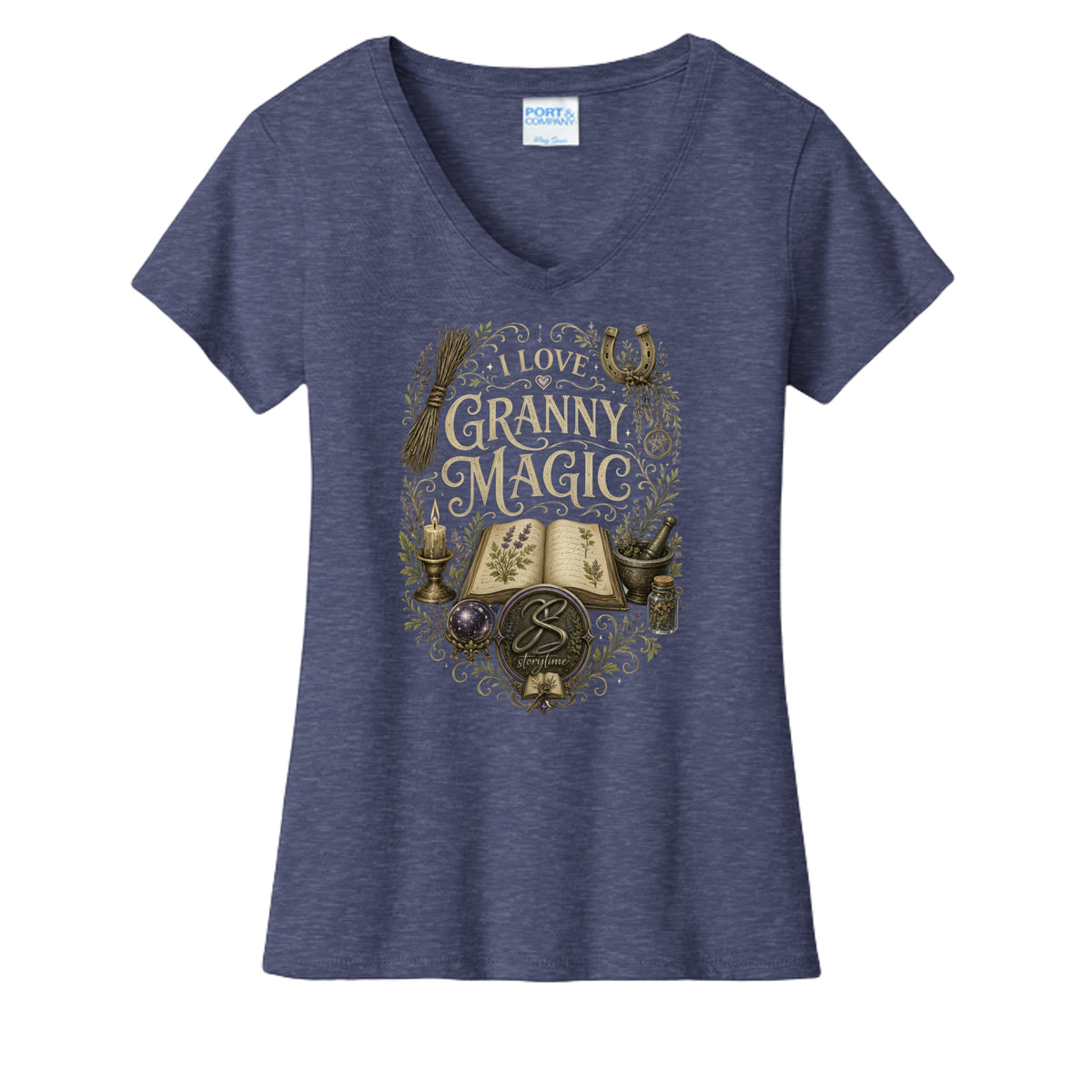 Team Navy Heather - LPC455V - FRONT