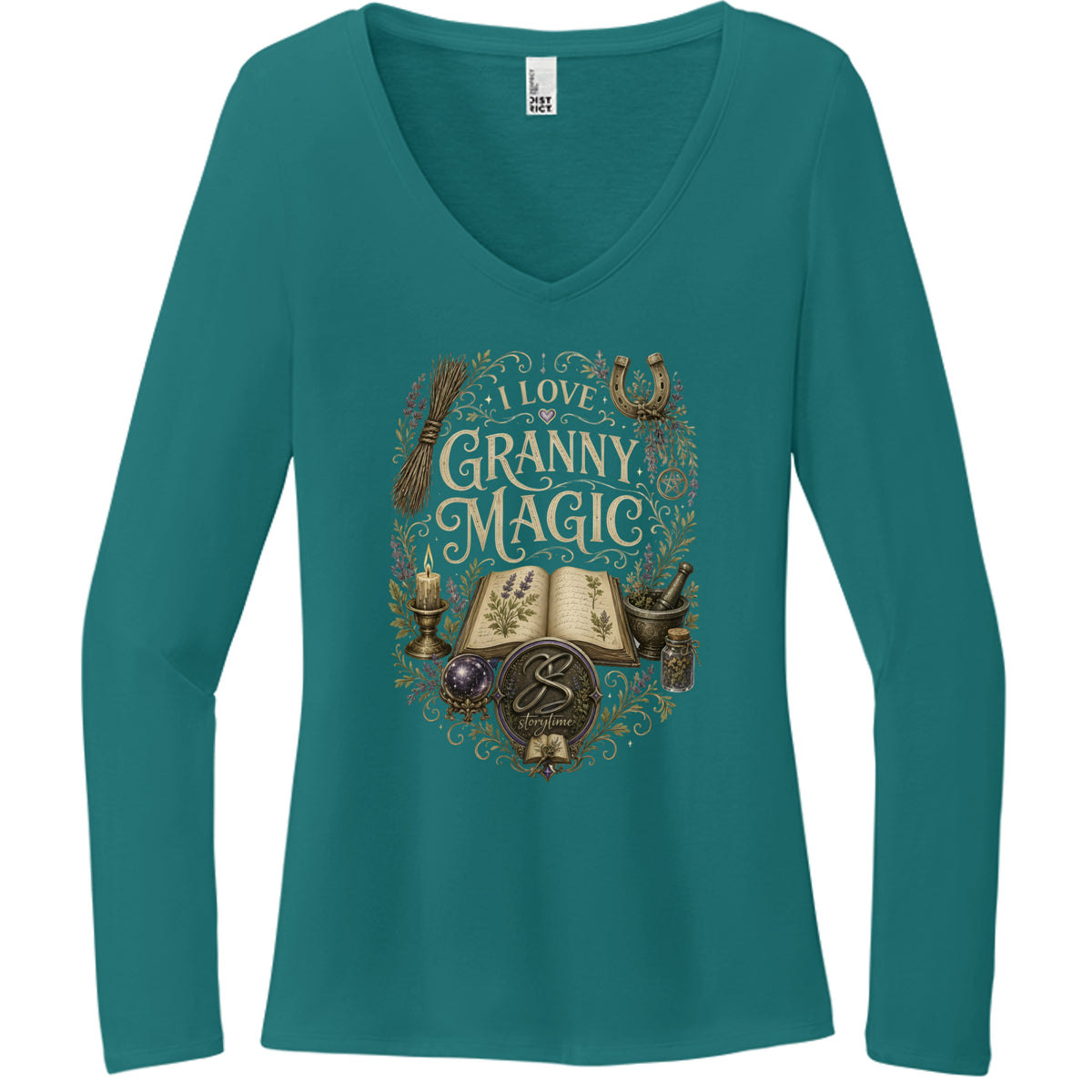 Heathered Teal - DT135 - FRONT